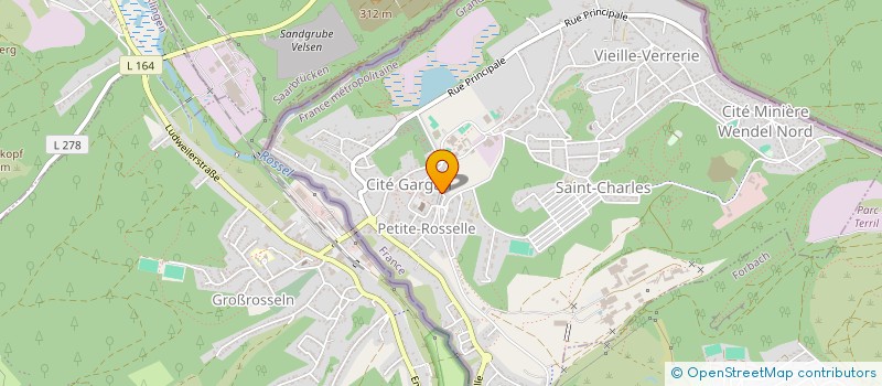 localisation de l'entreprise COLLEGE LOUIS ARMAND  PETITE-ROSSELLE