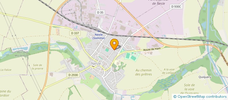 localisation de l'entreprise COLLEGE LOUIS PASTEUR  NESLE