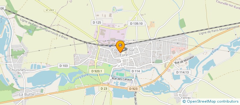 localisation de l'entreprise COLLEGE LOUIS PERGAUD à COURVILLE-SUR-EURE