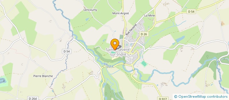 localisation de l'entreprise COLLEGE LOUIS PERGAUD à SAINTE-SEVERE-SUR-INDRE