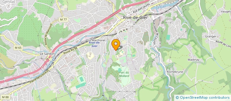 localisation de l'entreprise COLLEGE LOUISE MICHEL  RIVE-DE-GIER