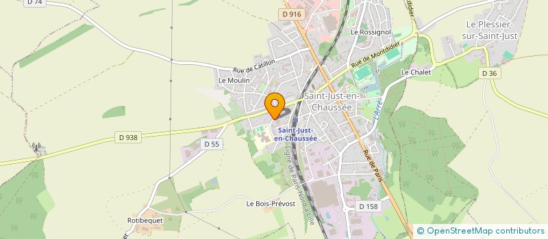 localisation de l'entreprise COLLEGE LOUISE MICHEL  SAINT-JUST-EN-CHAUSSEE