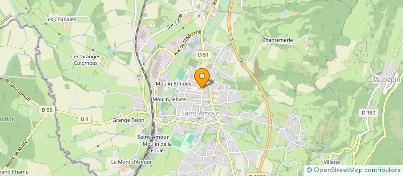 localisation de l'entreprise COLLEGE LUCIEN FEBVRE  SAINT-AMOUR