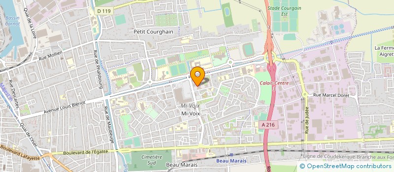 localisation de l'entreprise COLLEGE LUCIEN VADEZ  CALAIS