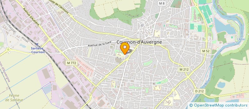 localisation de l'entreprise COLLEGE MARC BLOCH  COURNON-D'AUVERGNE