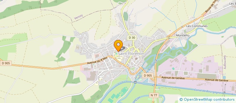 localisation de l'entreprise COLLEGE MARCEL AYME  SAINT-FLORENTIN