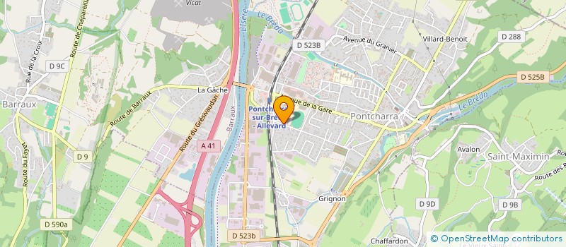 localisation de l'entreprise COLLEGE MARCEL CHENE  PONTCHARRA