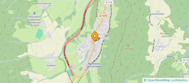 localisation de l'entreprise COLLEGE MARCEL CUYNAT  MONESTIER-DE-CLERMONT