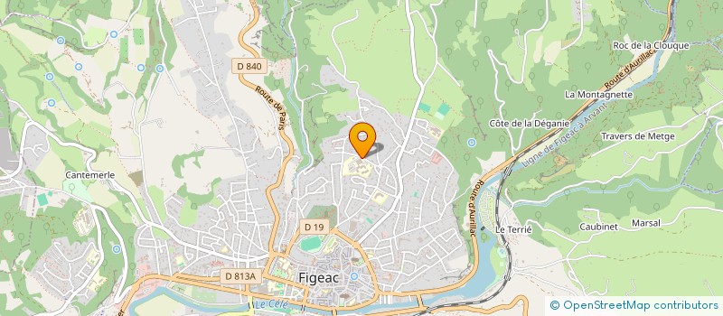 localisation de l'entreprise COLLEGE MARCEL MASBOU  FIGEAC