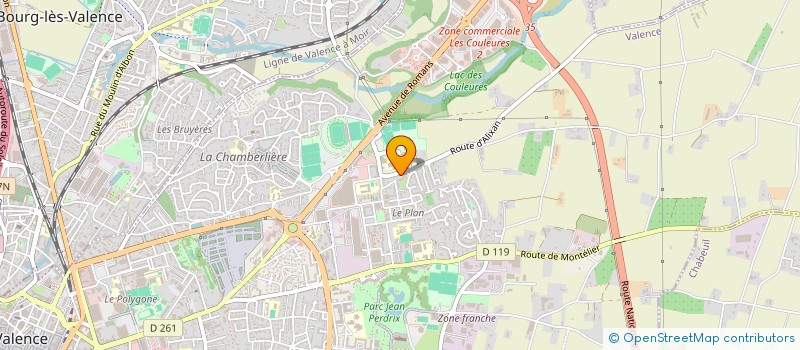 localisation de l'entreprise COLLEGE MARCEL PAGNOL  VALENCE