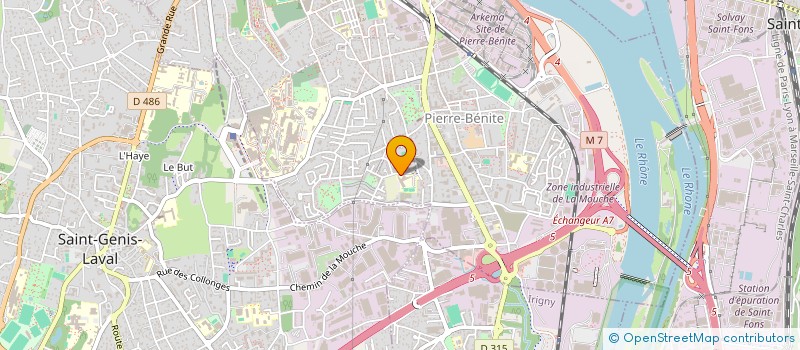 localisation de l'entreprise COLLEGE MARCEL PAGNOL  OULLINS-PIERRE-BENITE