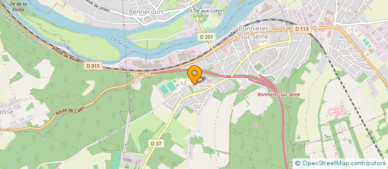 localisation de l'entreprise COLLEGE MARCEL PAGNOL  BONNIERES-SUR-SEINE