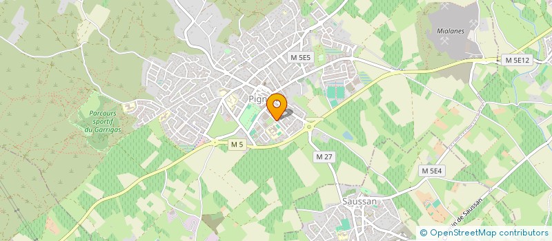 localisation de l'entreprise COLLEGE MARIE CURIE  PIGNAN