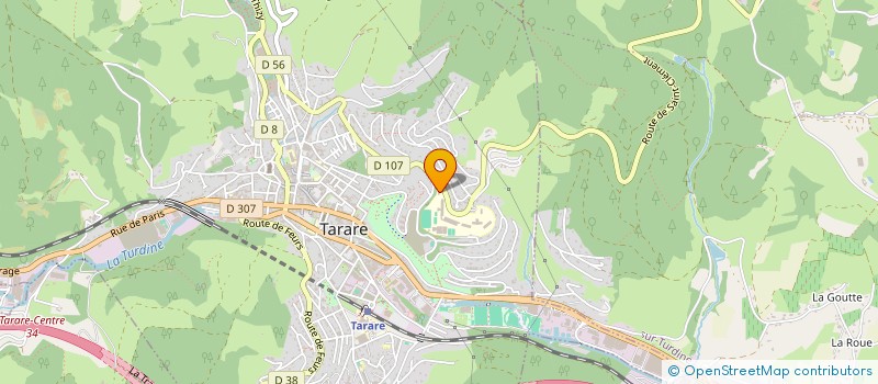 localisation de l'entreprise COLLEGE MARIE LAURENCIN  TARARE