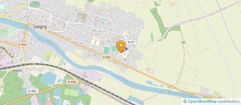 localisation de l'entreprise COLLEGE MARIE-NOEL  JOIGNY