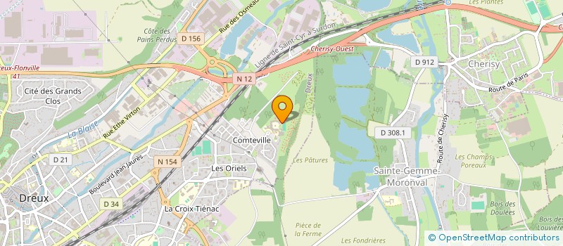 localisation de l'entreprise COLLEGE MARTIAL TAUGOURDEAU à DREUX