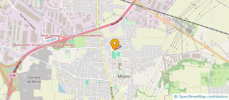 localisation de l'entreprise COLLEGE MARTIN LUTHER KING  MIONS