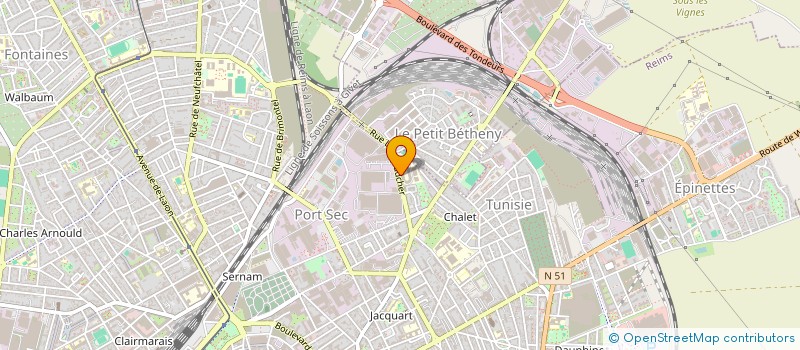 localisation de l'entreprise COLLEGE MARYSE BASTIE  REIMS