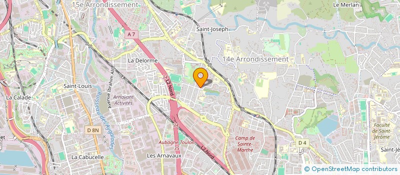 localisation de l'entreprise COLLEGE MASSENET à MARSEILLE