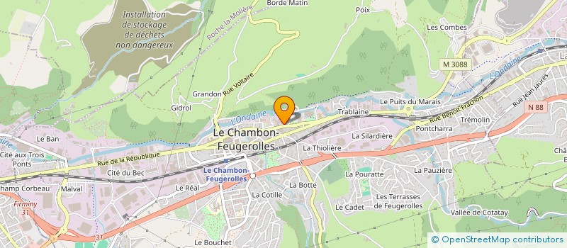 localisation de l'entreprise COLLEGE MASSENET FOURNEYRON  LE CHAMBON-FEUGEROLLES
