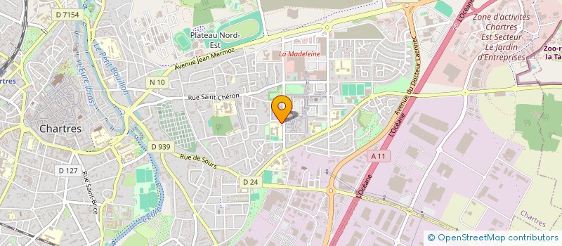 localisation de l'entreprise COLLEGE MATHURIN REGNIER à CHARTRES