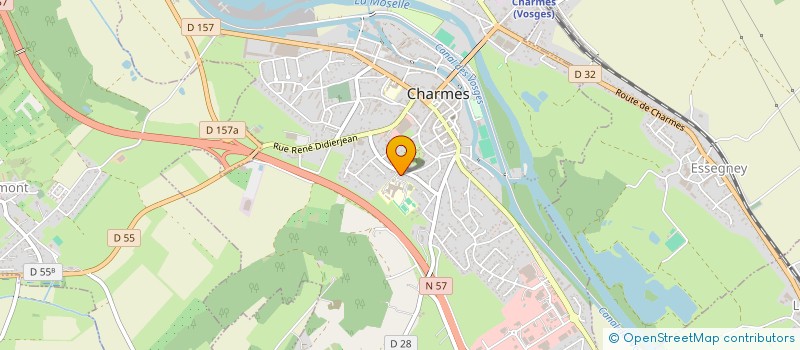 localisation de l'entreprise COLLEGE MAURICE BARRES  CHARMES