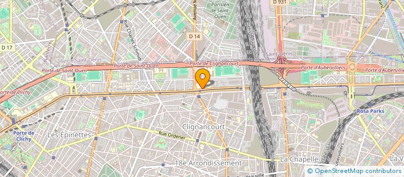 localisation de l'entreprise COLLEGE MAURICE-UTRILLO  PARIS