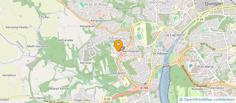 localisation de l'entreprise COLLEGE MAX JACOB  QUIMPER