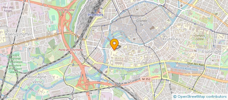 localisation de l'entreprise COLLEGE MEDICAL FRANCAIS DES PROFESSEURS D'ANATOMIE à STRASBOURG