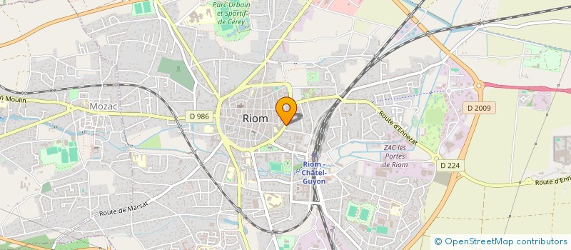 localisation de l'entreprise COLLEGE MICHEL DE L'HOSPITAL  RIOM