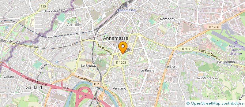 localisation de l'entreprise COLLEGE MICHEL SERVET à ANNEMASSE