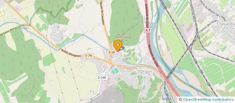 localisation de l'entreprise COLLEGE MONT SAUVY  ORGON