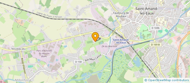 localisation de l'entreprise COLLEGE MOULIN BLANC  SAINT-AMAND-LES-EAUX