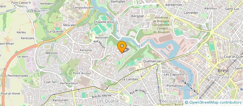 localisation de l'entreprise COLLEGE NATIONAL D OCCLUSODONTOLOGIE-SECTION BRETAGNE OCCIDENTALE à BREST
