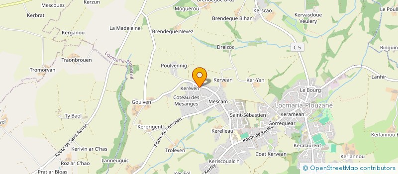 localisation de l'entreprise COLLEGE NATIONAL DES ENSEIGNANTS EN ODONTOLOGIE CONSERVATRICE  LOCMARIA-PLOUZANE