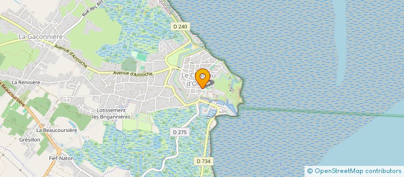 localisation de l'entreprise COLLEGE NATIONALISE ALIENOR D AQUITAINE  LE CHATEAU D OLERON