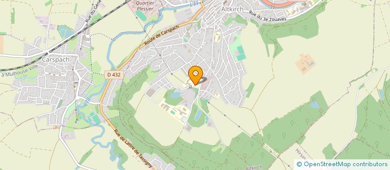 localisation de l'entreprise COLLEGE NATIONALISE LUCIEN HERR à ALTKIRCH