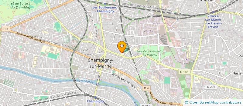 localisation de l'entreprise COLLEGE NELSON MANDELA à CHAMPIGNY-SUR-MARNE