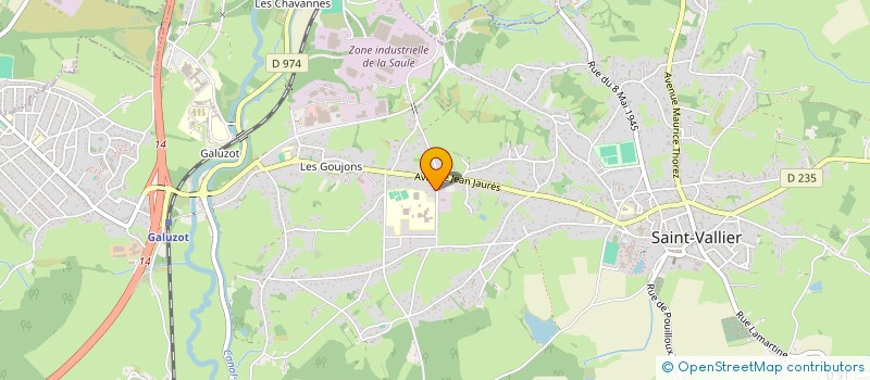 localisation de l'entreprise COLLEGE NICOLAS COPERNIC  SAINT-VALLIER