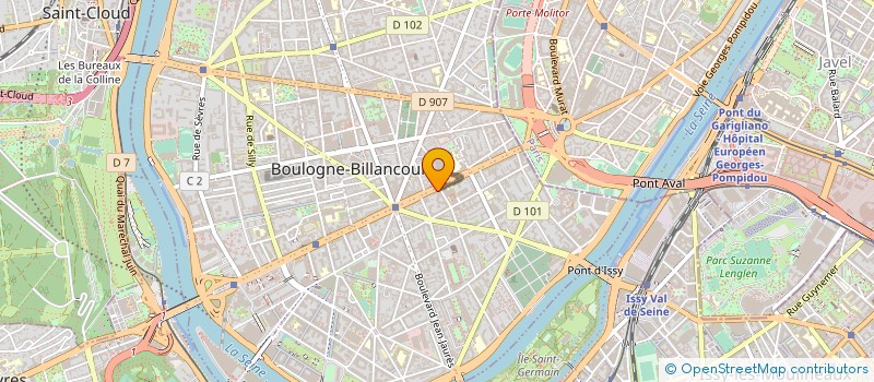 localisation de l'entreprise COLLEGE OF TECHNOLOGY PARIS à BOULOGNE-BILLANCOURT