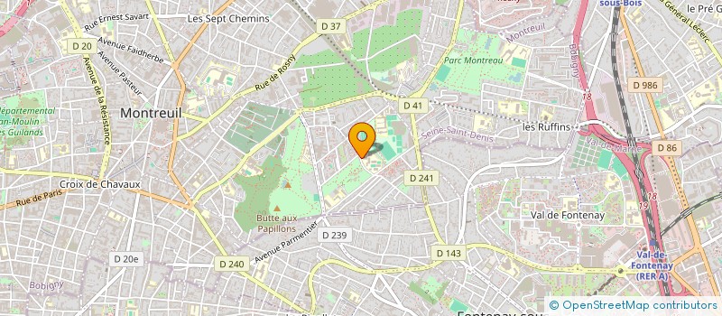 localisation de l'entreprise COLLEGE OUM KALTHOUM à MONTREUIL