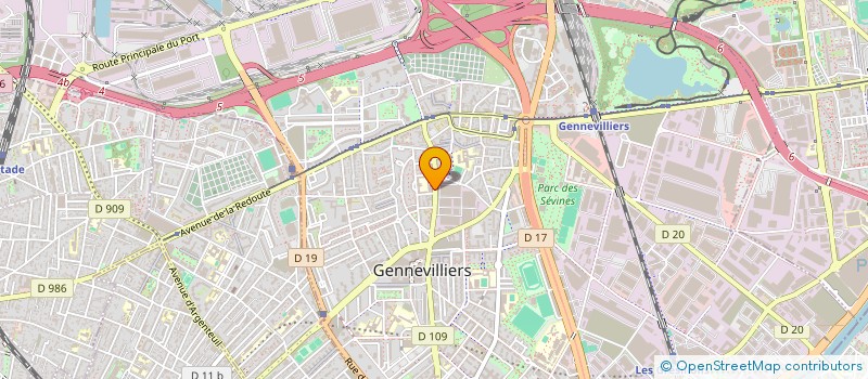 localisation de l'entreprise COLLEGE PASTEUR  GENNEVILLIERS