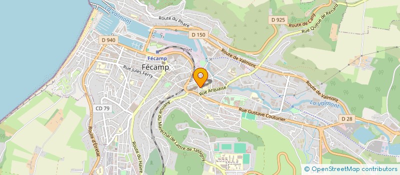 localisation de l'entreprise COLLEGE PAUL BERT  FECAMP