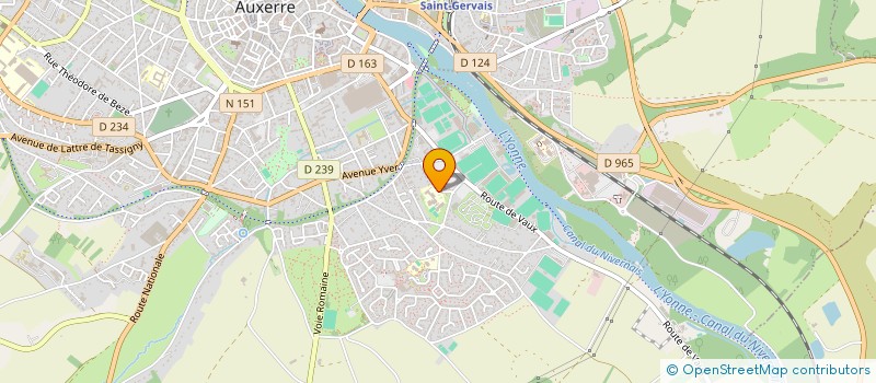 localisation de l'entreprise COLLEGE PAUL BERT  AUXERRE