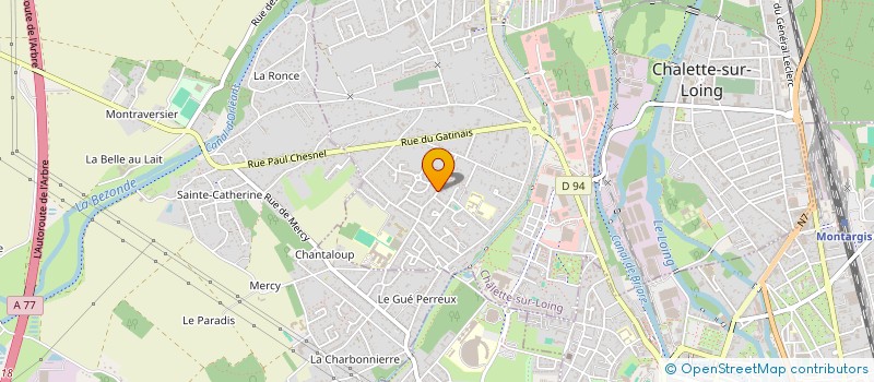 localisation de l'entreprise COLLEGE PAUL ELUARD à CHALETTE-SUR-LOING