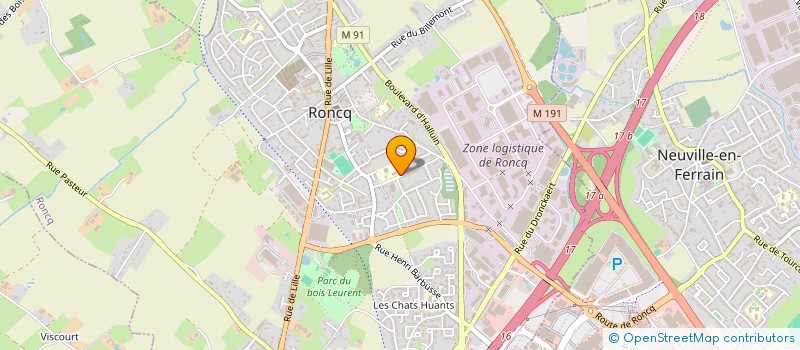 localisation de l'entreprise COLLEGE PAUL ELUARD  RONCQ