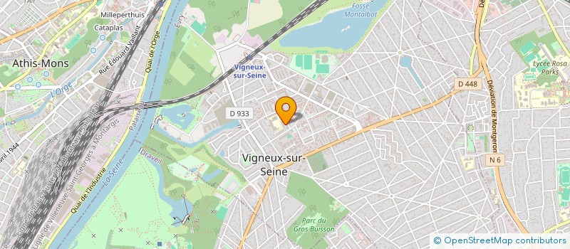 localisation de l'entreprise COLLEGE PAUL ELUARD  VIGNEUX-SUR-SEINE