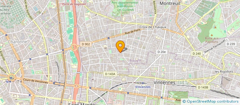 localisation de l'entreprise COLLEGE PAUL ELUARD à MONTREUIL