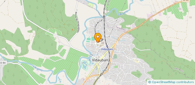 localisation de l'entreprise COLLEGE PAUL EMILE VICTOR  VIDAUBAN
