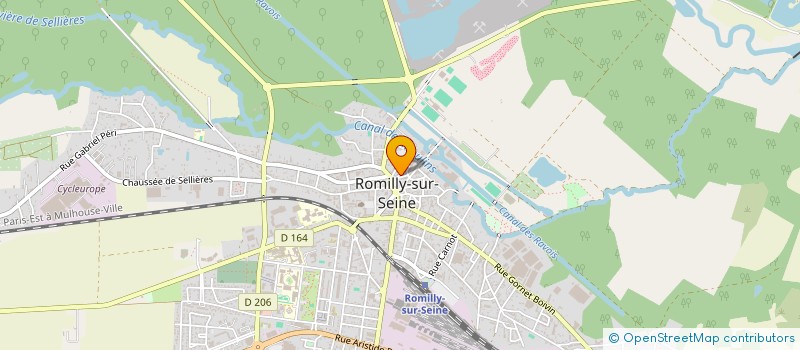 localisation de l'entreprise COLLEGE PAUL LANGEVIN  ROMILLY-SUR-SEINE